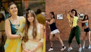 Dalljiet Kaur Flaunts Her Moves On A Dance Track, Gives Strong Competition To Stepdaughter, Aariyana
