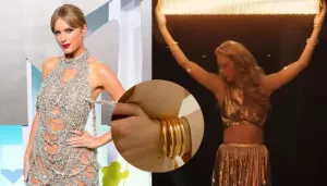 Taylor Swift Opts For Gold Bangles From An Indian Brand Worth Just Rs. 8k For One Of Her Song Launch