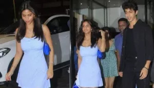 SRK's Daughter, Suhana Khan Dons A Cute Blue Mini Dress As She Attends Mihir Ahuja's B'day Bash