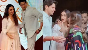 Kiara Advani's Hubby, Sidharth Malhotra Hugs In-Laws At The Screening Of 'Satyaprem Ki Katha'
