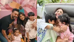 Shilpa Shetty Reunites With Her Kids, Viaan And Samisha In London, Gets The Best Welcome From Them