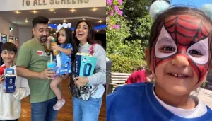 Shilpa Shetty's Daughter, Samisha Flaunts Spiderman Face Paint, Picks Strawberries On London Vacay