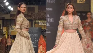 Aditi Rao Hydari Channels Her Inner Bride As She Walks The Ramp For Ritu Kumar At ICW 2023
