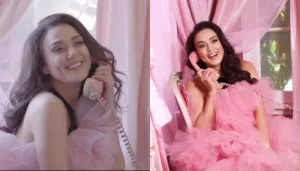Preity Zinta Channels Her Inner Barbie In A Ruffled Dress, Looks Cute While Posing With A Telephone
