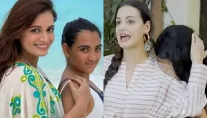 Dia Mirza's Stepdaughter Gets Uncomfortable With Paps, Hides Face, Actress Says, 'Don't Scare Her'
