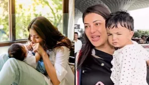 Kajal Aggarwal Gets Snapped With Her Baby Boy, Neil, The Latter's Cute Expressions Win Hearts