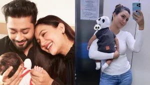 Gauahar Khan Carries Son, Zehaan In Arms As She Takes A Mirror Selfie With Him, Calls Him 'Panda'