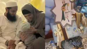 New Mommy, Sana Khan Shares Glimpses Of 1-Month-Old Son's Gifts Featuring 'Musal-Man', Tiny Clothes