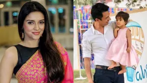 Asin Thottumkal Drops Glimpses From Onam Celebrations, Hubby, Rahul And Daughter, Arin Twin In Pink