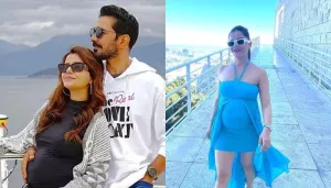 Mommy-To-Be, Rubina Dilaik Slays Maternity Fashion In A Blue-Hued Flowy Dress, Flaunts Her Baby Bump