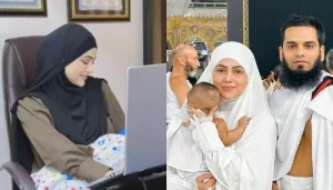 New Mommy, Sana Khan Reveals She Manifested A Family Photo With Husband And Son, Infront Of Kaaba