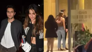 Ibrahim Ali Khan Snapped With Rumoured GF, Palak At The AJSK Diwali Bash, Video Goes Viral