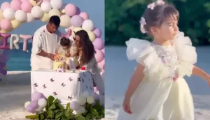 Bipasha Basu's Daughter, Devi Turns Two: Inside Photos Of Her Beach Birthday Party To Rainbow Cake