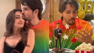 Kiara Advani Slips Into A Night Suit To Celebrate Sidharth's B'day, He Cuts A Reel-Customised Cake