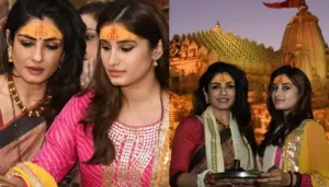Raveena Tandon Drops Glimpses Of Her Somnath Jyotirling Temple Visit With Daughter, Rasha Thadani
