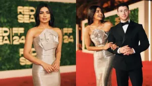 Priyanka Chopra And Nick Jonas Smile As Fans Sing 'Desi Girl' At Red Sea Film Festival