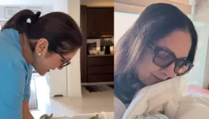 Neena Gupta Acts Like A Gangster Asks Her 2-Month-Old 'Poti', If She Will Give OTP After She Grows?