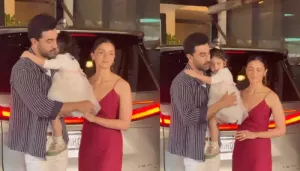 Did Ranbir Kapoor Push Away Alia Bhatt's Hands From Raha? Fans Wonder If He Was Adjusting Her Frock
