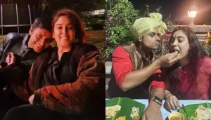 Ira Khan's Groom-To-Be, Nupur Shares Glimpses Of The Duo Twinning In Red Outfits, Feeds Her Lovingly