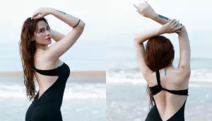 Mahira Sharma Raises Temperature In A Black Cutout Dress In Gorgeous Beach Photos, Netizens React