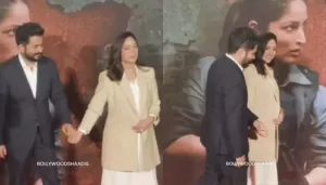 Yami Gautam Gets Spotted Hiding Her Baby Bump In A Beige Coat? Climbs Stairs With Aditya Dhar's Help