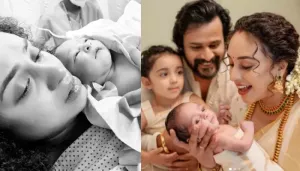 Pearle Maaney Reveals Her Newborn's Name, Drops Cutesy Glimpses From Little One's 'Noolukettu'