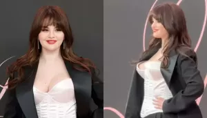 Selena Gomez Stuns In Classy Pantsuit And Corset Top, Netizen Reacts, 'Her Stylist Is Team Hailey'