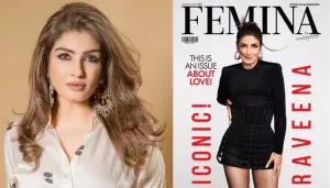 Raveena Tandon Turns Covergirl For Femina In A Black Corset Dress, Netizens React, 'So Airbrushed'
