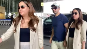 Varun Dhawan Turns Protective Of Natasha Dalal As They Made First Appearance Post Pregnancy News