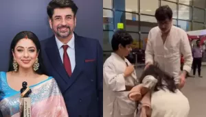 Rupali Ganguly Touches Husband, Ashwin's Feet At Airport, Netizens React, 'This Is So 19th Century'