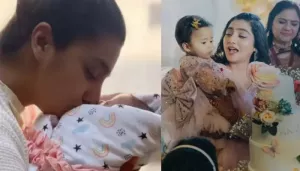 Neha Marda Hosts A Pink-Themed Bash For Daughter, Anaya's 1st B'Day, Little One Cuts 5-Tiered Cake