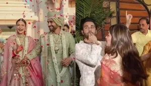 Pulkit Samrat-Kriti Kharbanda Make A 'Dhamakedaar' Entry For Latter's 'Grihapravesh', Dance To Dhol