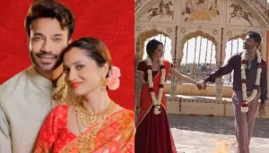 Ankita Lokhande Renews Wedding Vows With Vicky Jain At 'Mandir', She Looks Pretty In A Cotton Outfit
