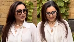 Rani Mukerji Dons Customised Necklace Featuring Daughter, Adira's Name At Her Pre-B'Day Celebration