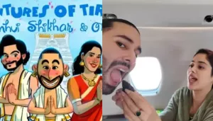 Janhvi Kapoor-Shikhar Pahariya Climb Tirupati Stairs On Knees, Orry Joins But Has A Wardrobe Mishap