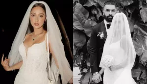 Krissann Barretto Gets Married In A Grand White Wedding Ceremony, Slips Into A Gorgeous Gown