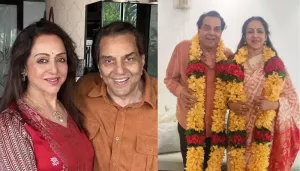 Inside Glimpse Of Hema Malini-Dharmendra's 44th Anniversary Celebration, They Exchanged 'Varmalas'