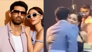 Amid Breakup Reports, Ananya Panday Smiles And Gives A Warm Hug To Alleged Beau, Aditya Roy Kapur