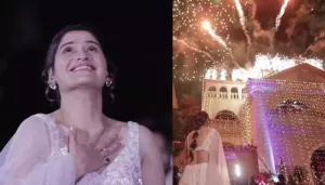 New Bride, Arti Singh Gets A Grand Welcome At Her 'Sasural' Filled With Fairy Lights And Fireworks