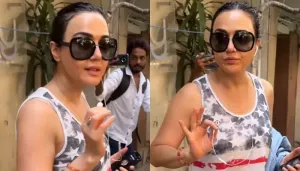 Preity Zinta Gets Uncomfortable And Loses Her Cool As Paps Surround Her, 'You All Are Scaring Me..'