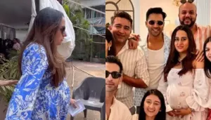 Varun Dhawan's Wife, Natasha Flaunts Her Full-Grown Baby Bump, Takes Extra Care While Walking