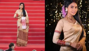 Cannes 2024: Assamese Actress, Aimee Baruah Proudly Represents Her Culture In A Gold 'Mekhela Sador'