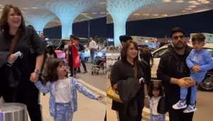 Kapil Sharma's Daughter, Anayra Snaps At Paps At The Airport, Cutely Complains, 'Papa Photo Nahi...'