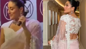 Kareena Kapoor Decks Up In A Regal Saree With Pearl-Blouse, Her 'Thumkas' At An Event Steal Hearts
