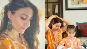 Soha Ali Khan And Inaaya's Eid 2024: Mother-Daughter Twin In Orange, The Little One Plays Piano