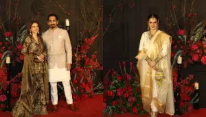 Sonakshi Sinha's Reception: Aditi Rao Hydari Kisses Rekha, While Siddharth Touches The Latter's Feet