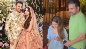Arbaaz Khan-Sshura Have 'Good News'? She Blushes After Being Papped Outside Of A Maternity Clinic
