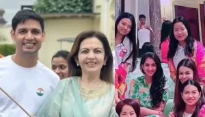 Nita Ambani Hoists Indian Flag At Stoke Park London, Radhika Joins In Independence Day Celebration