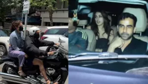 Rhea Chakraborty Goes On A Bike Ride With Rumoured BF, Nikhil Kamath, Day After Launching Her Brand