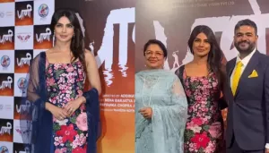 Priyanka Chopra Looks Elegant In A Multi-Coloured Floral 'Desi' Outfit As She Attends A Film Event